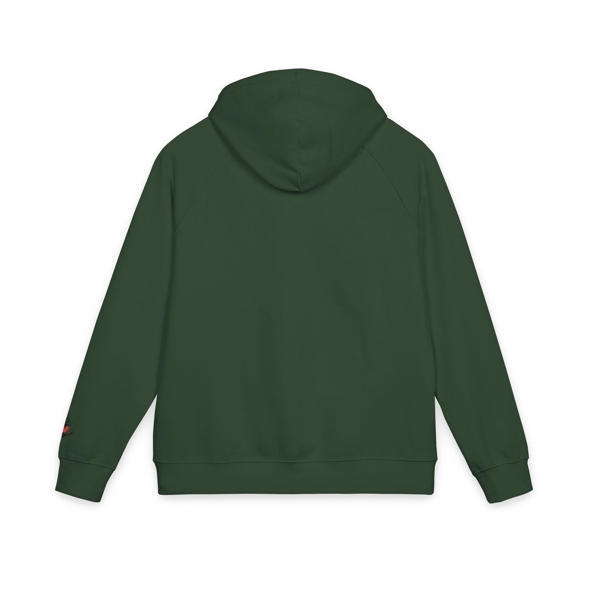 Organic Hoodie - Cozy and Sustainable Unisex Raglan Hoodie with Embroidery Details