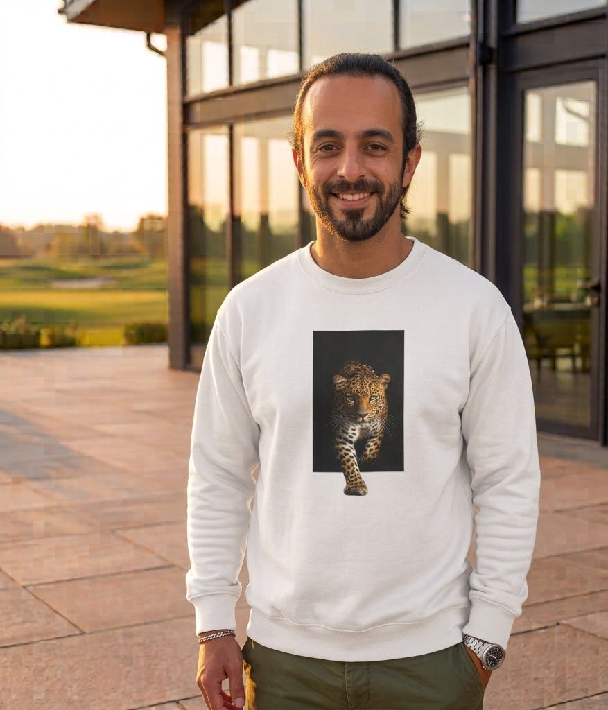 Leopard Graphic Sweatshirt – Premium Unisex Heavy Blend Crewneck