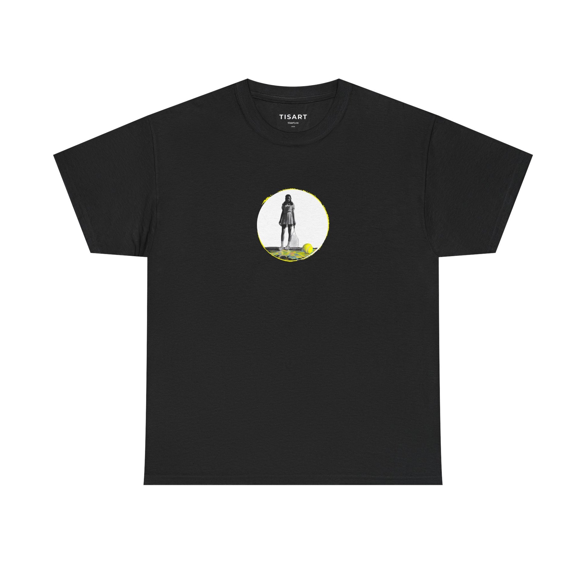 Tennis Women Graphic Men-Women 100% Cotton T-Shirt