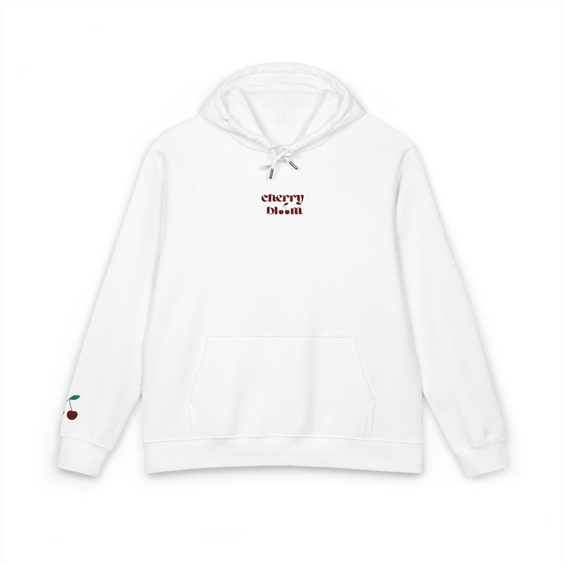 Organic Hoodie - Cozy and Sustainable Unisex Raglan Hoodie with Embroidery Details