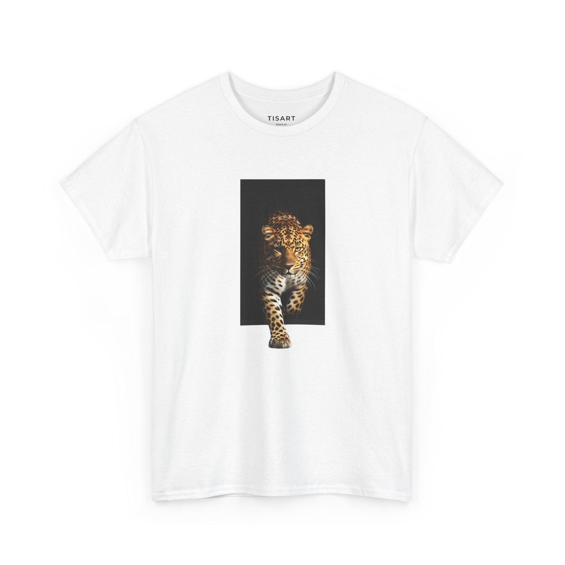 Leopard Graphic Men-Women 100% Cotton T-Shirt