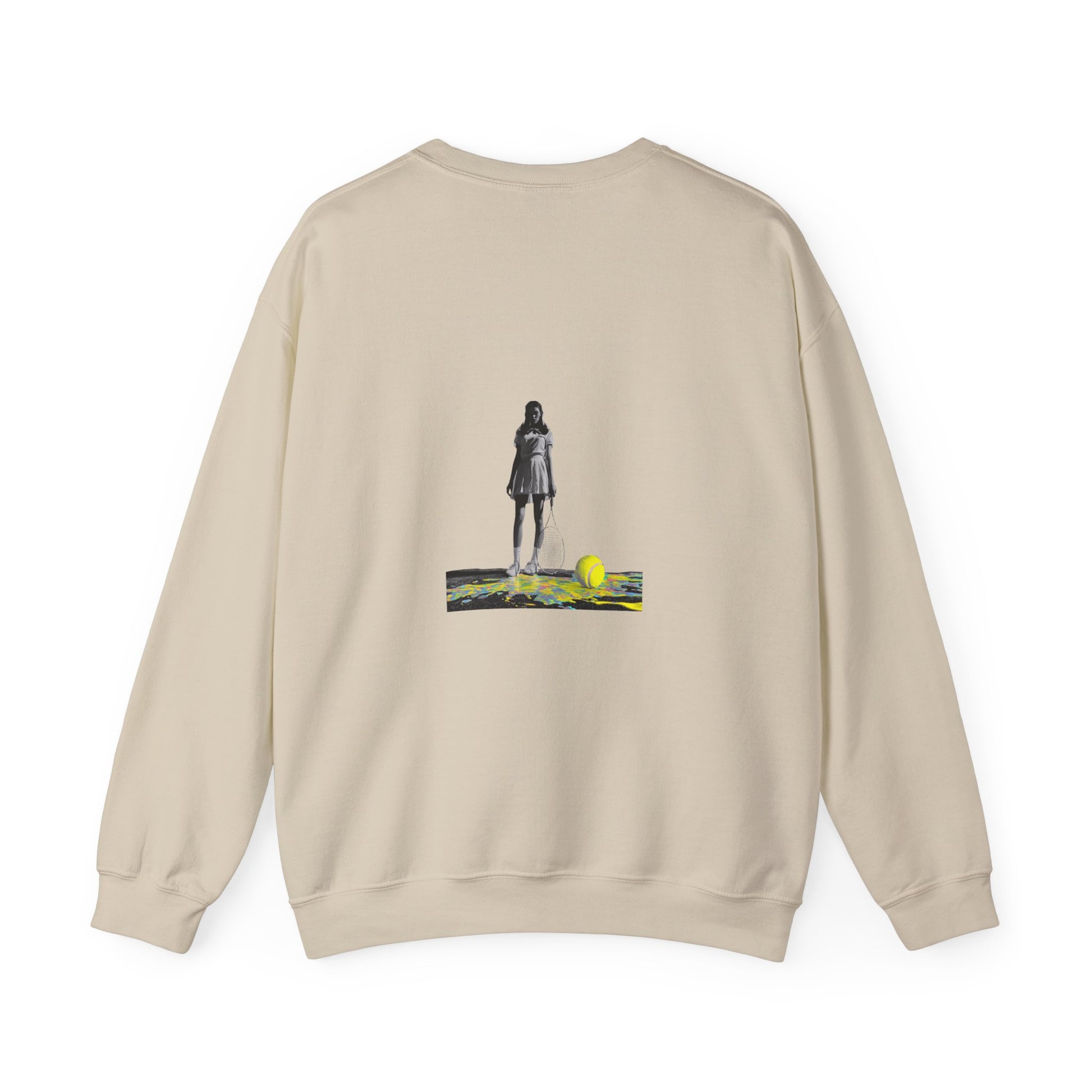 Double-sided Printing Tennis Graphic Sweatshirt