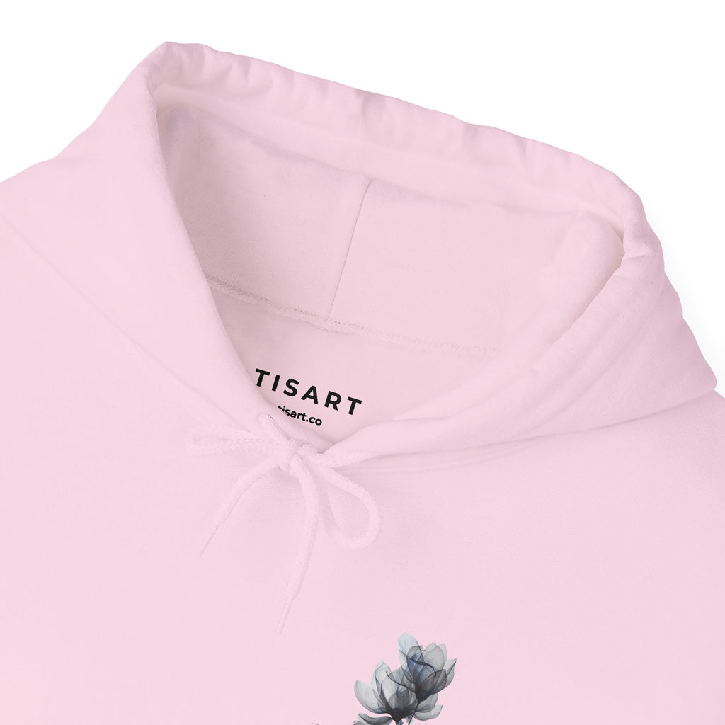 It's a Blue Feeling and Flower Graphic Hoodie