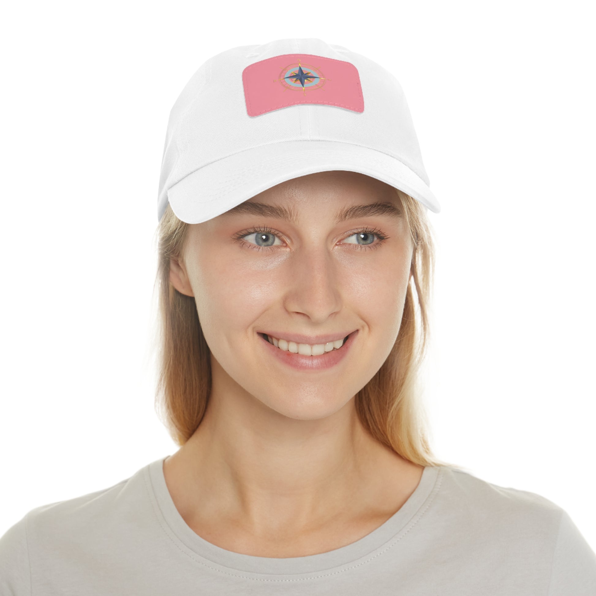 Compass Graphic Chino Twill Men-Women Hat - Casual Hat with Vintage Buckle