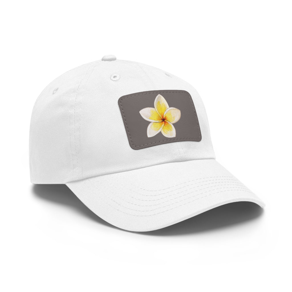 Flower Graphic Chino Twill Women Hat - Casual Hat with Vintage Buckle