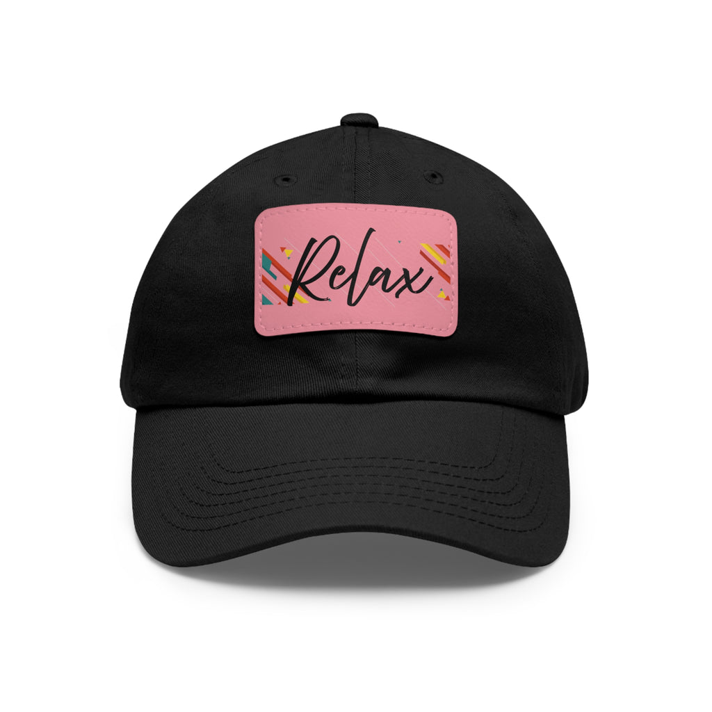 Relax Men-Women  Hat with Leather Patch (Rectangle)