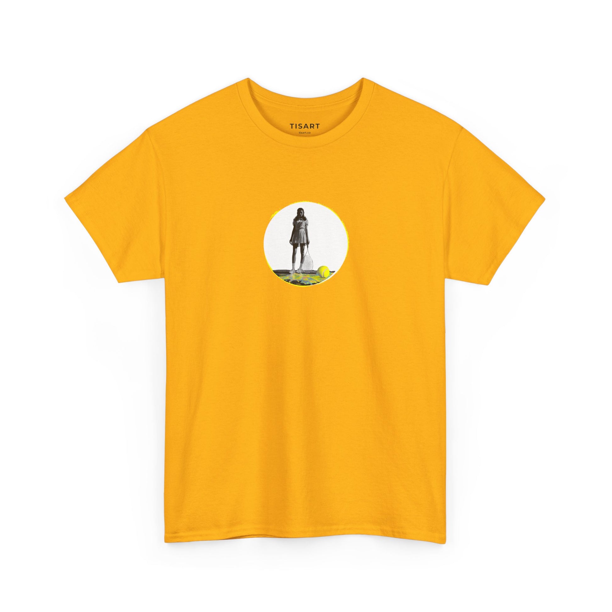 Tennis Women Graphic Men-Women 100% Cotton T-Shirt