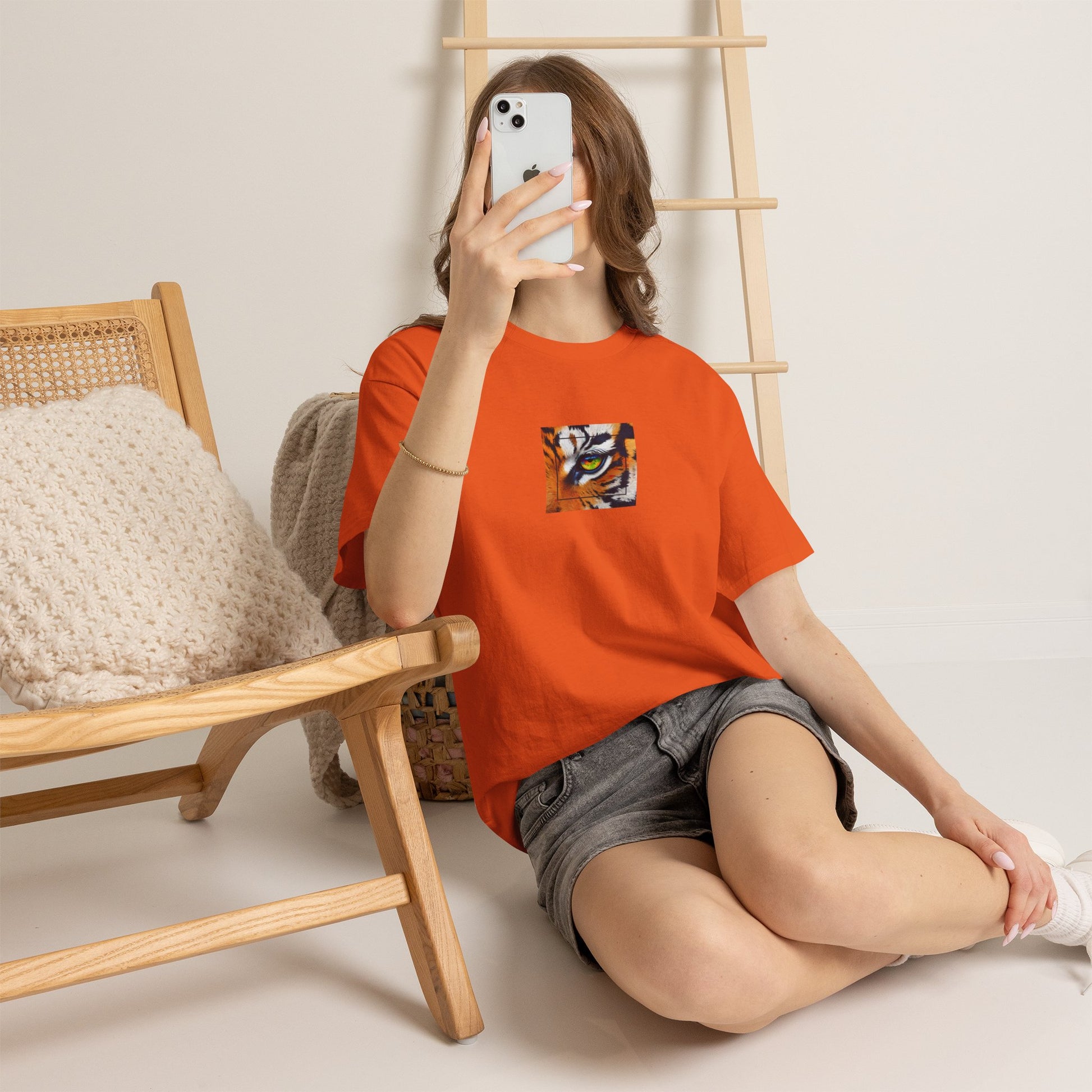 Leopard Graphic T-Shirt Men-Women T-Shirt %100 Cotton