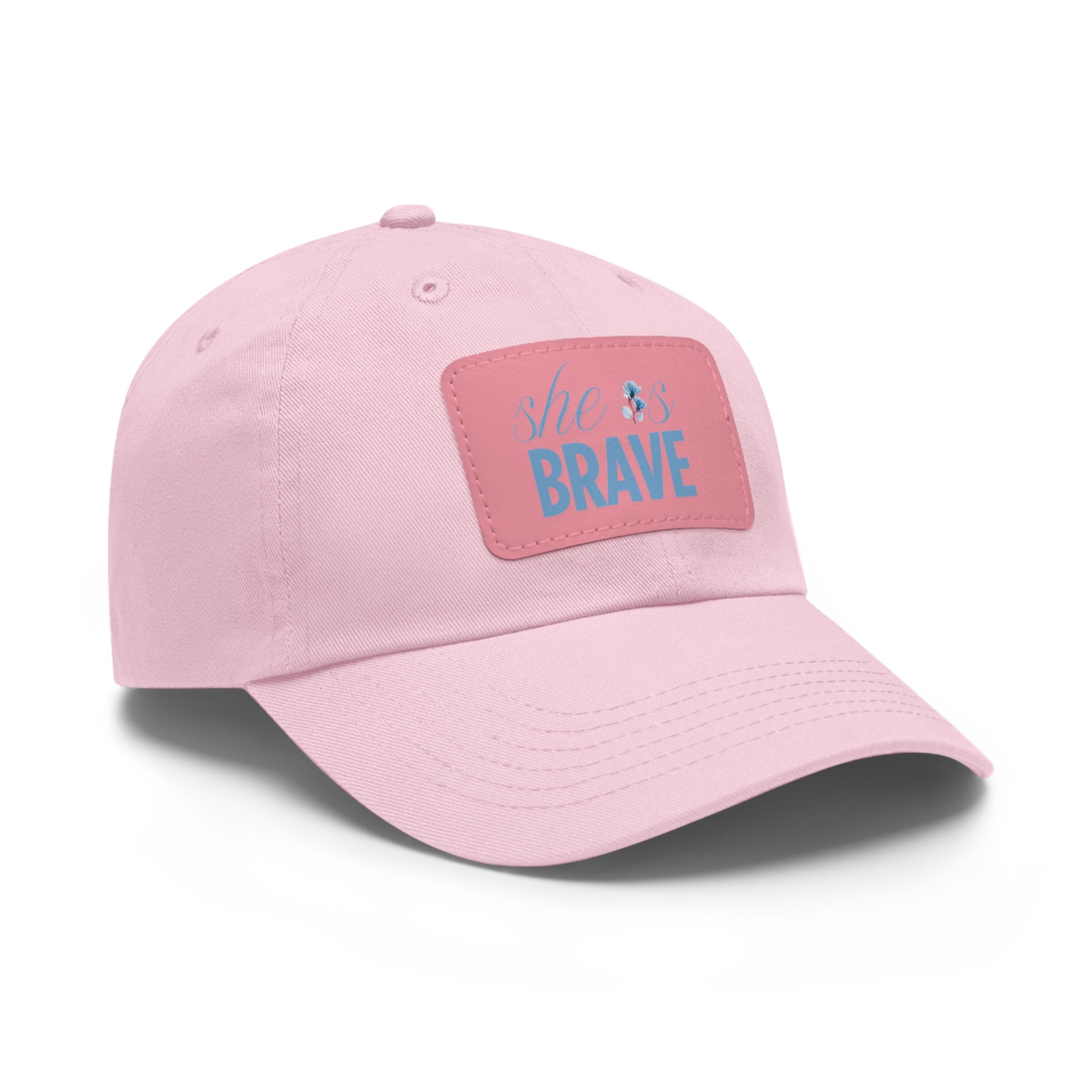 She is Brave Chino Twill Women Hat -  Casual Hat with Vintage Buckle