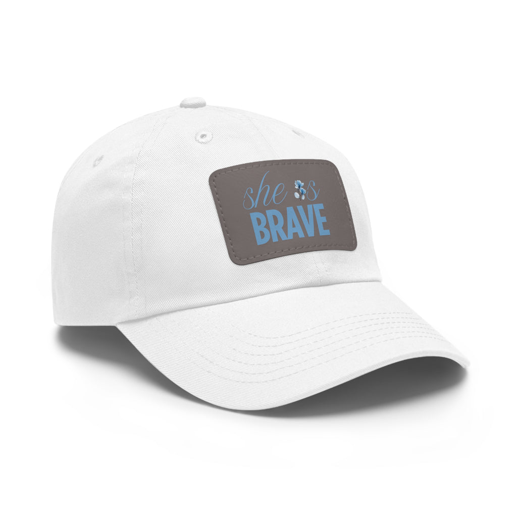She is Brave Chino Twill Women Hat -  Casual Hat with Vintage Buckle