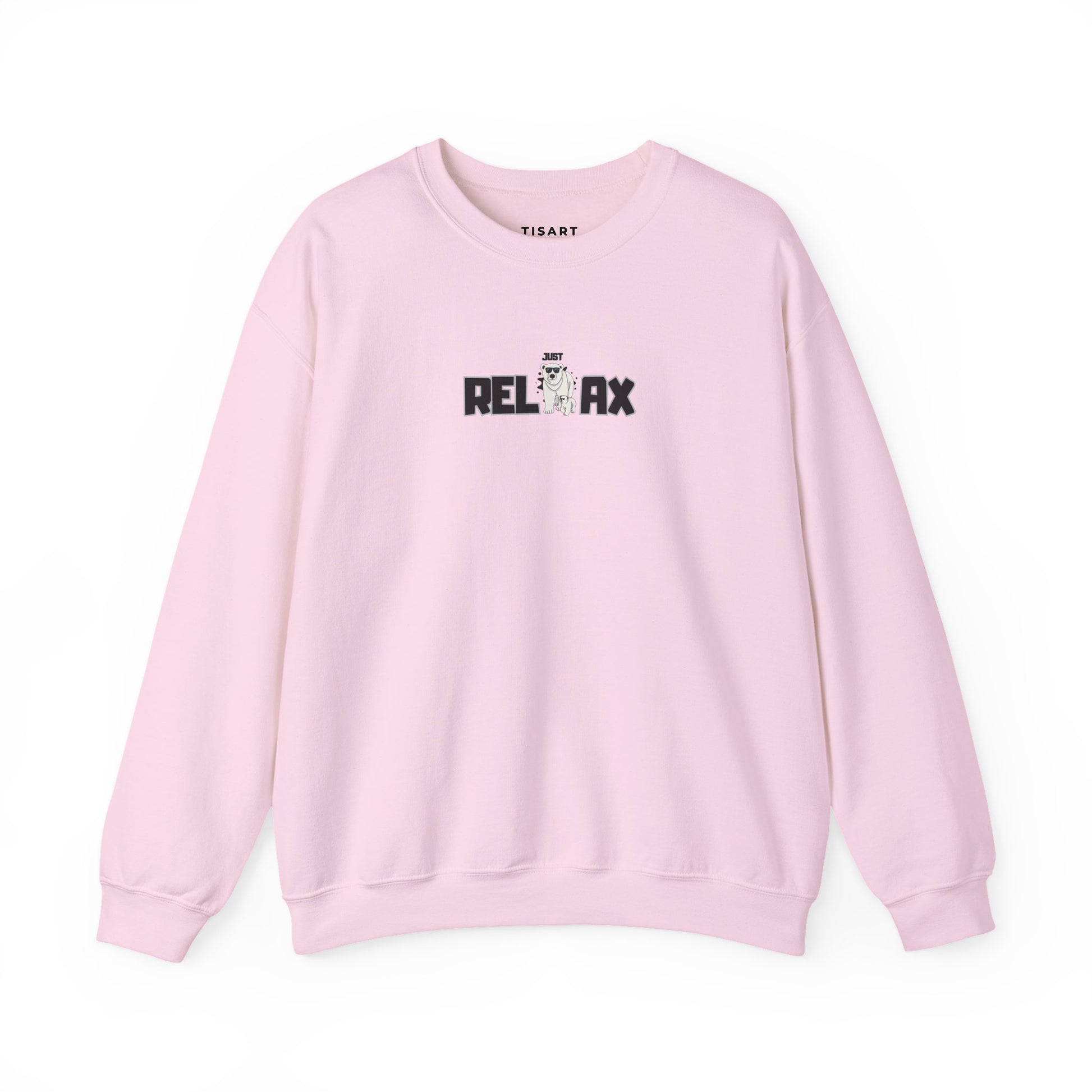 Just Relax Graphic Sweatshirt,Premium Unisex Heavy Blend Crewneck