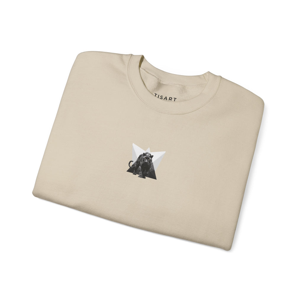 Leopard Geo Graphic Sweatshirt,Premium Unisex Heavy Blend Crewneck