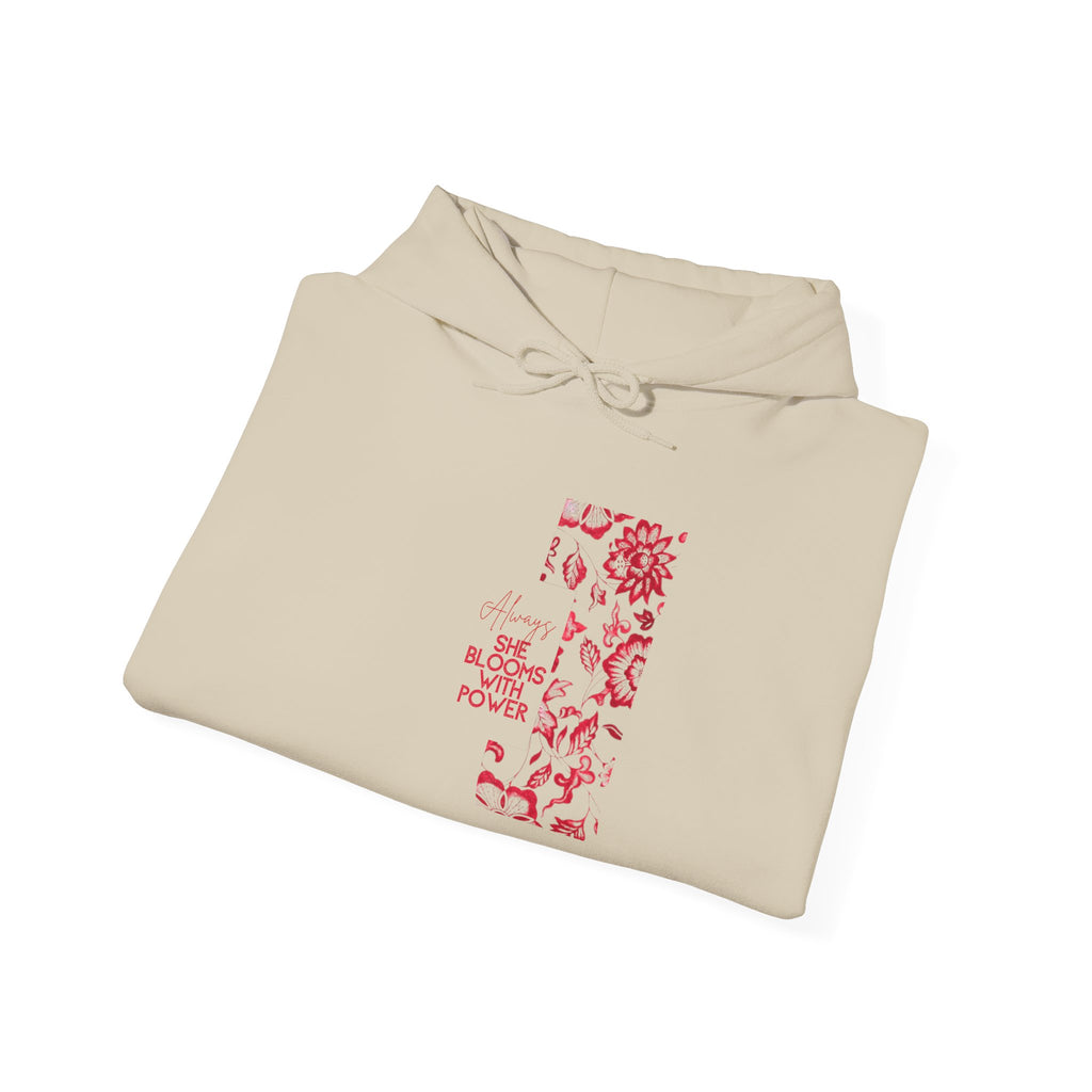 She Blooms With Power Graphic Hoodie
