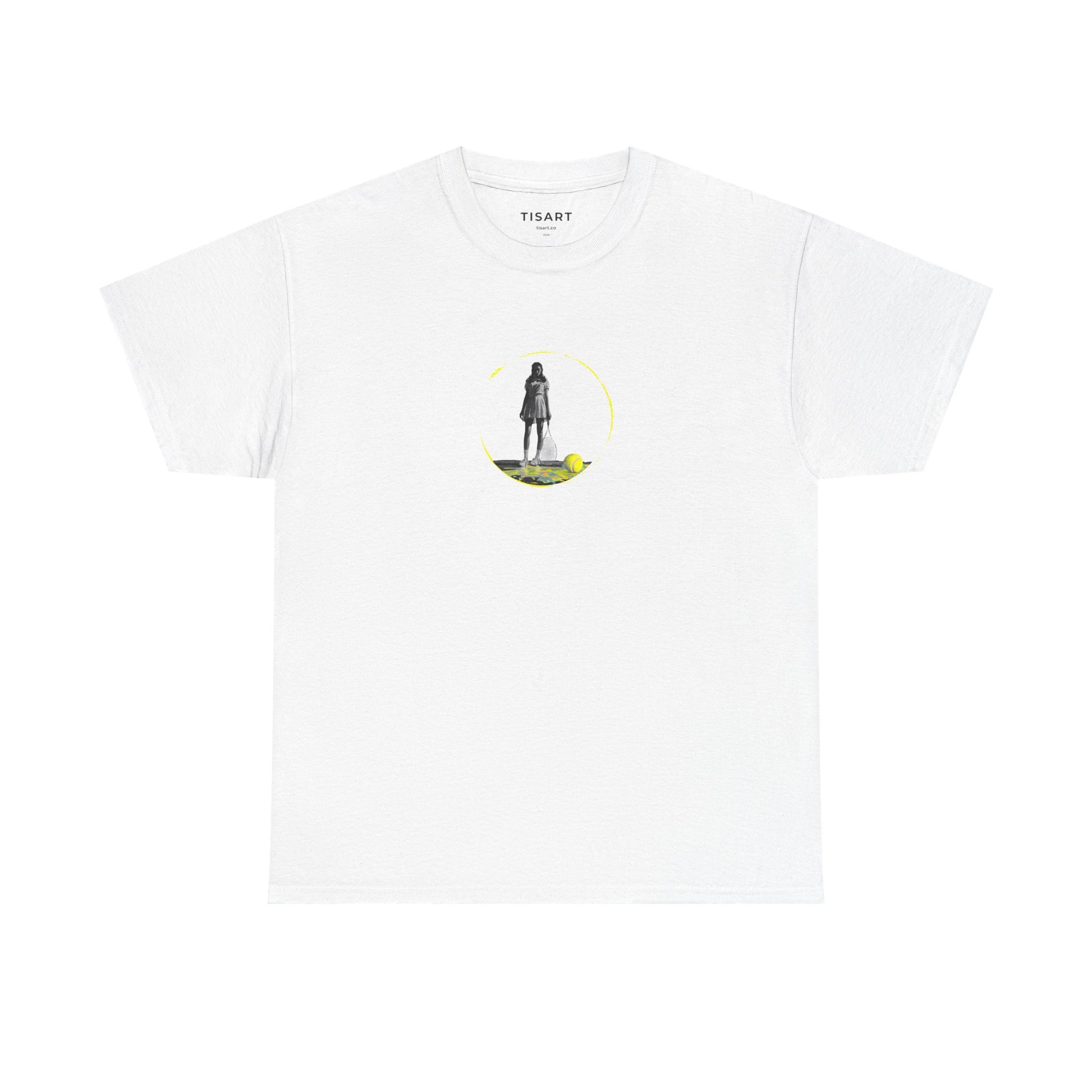 Tennis Women Graphic Men-Women 100% Cotton T-Shirt