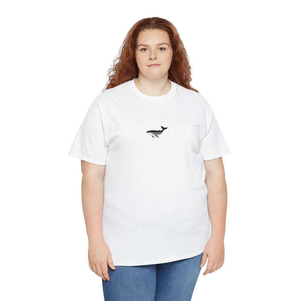 Whale Men-Women  100% Cotton T-Shirt