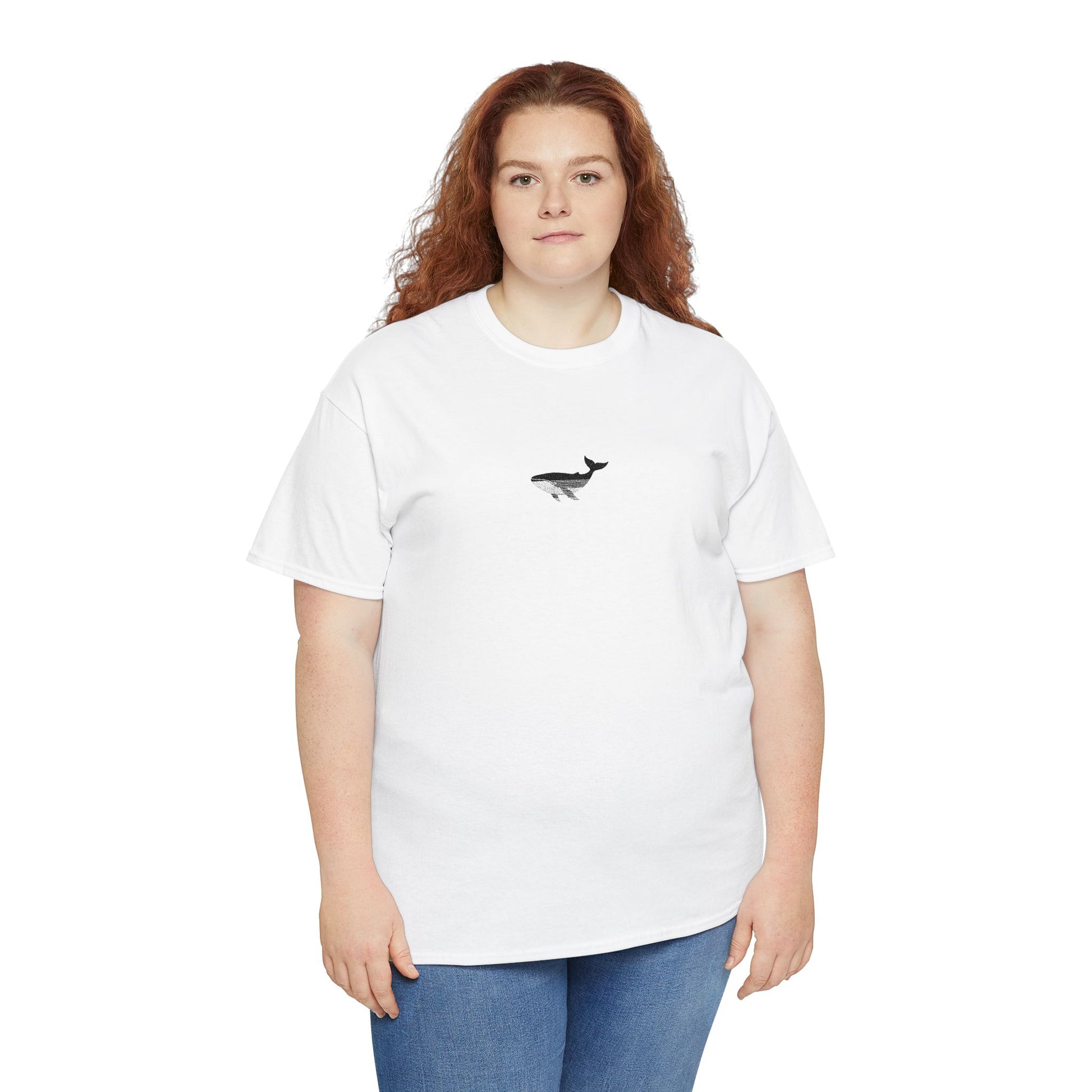 Whale Men-Women  100% Cotton T-Shirt