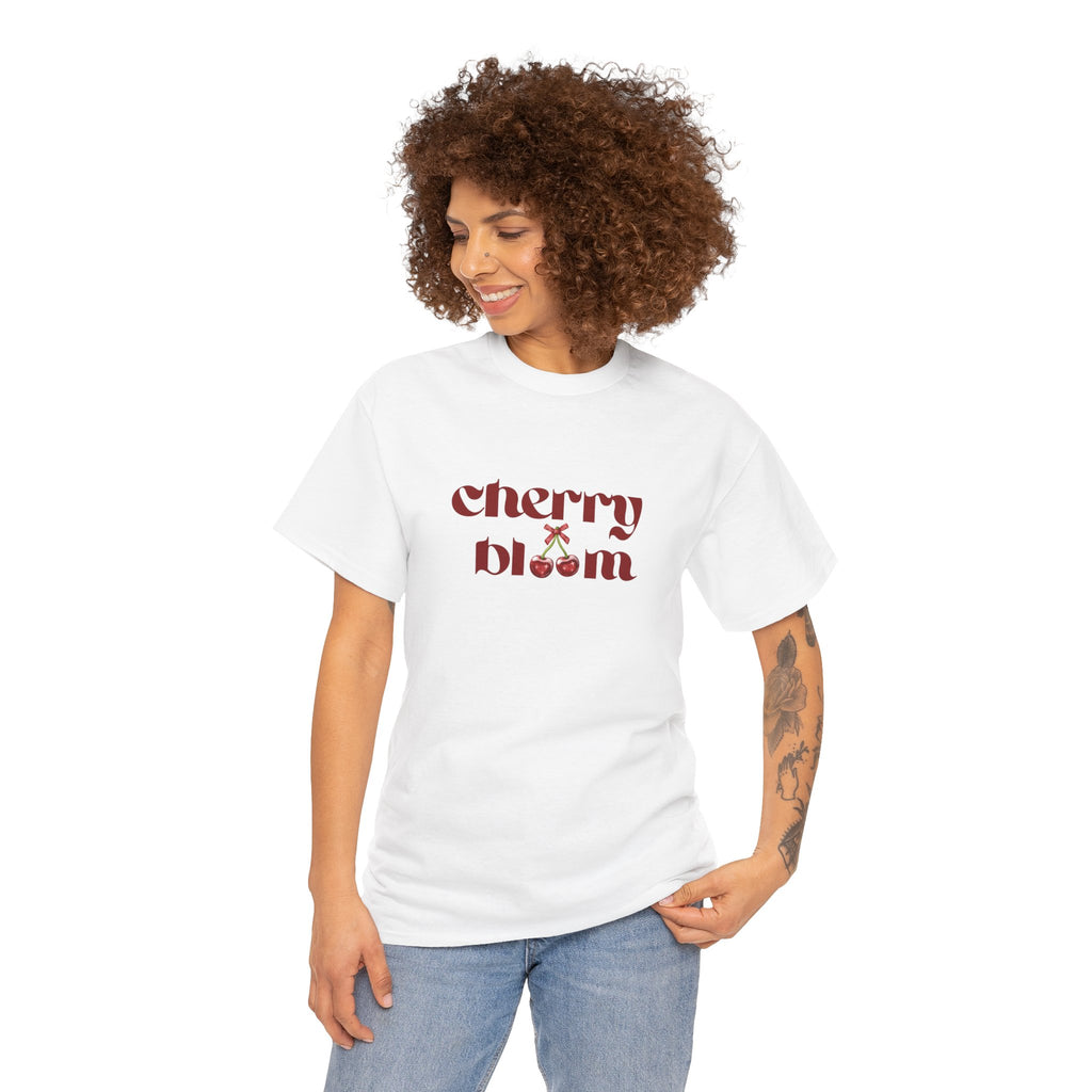 Cherry Bloom T-Shirt - Women T-Shirt - 100% Cotton
