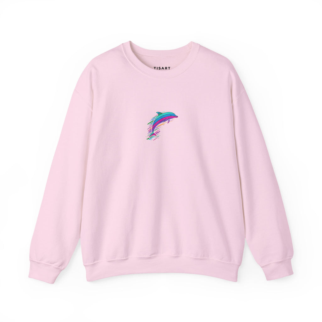 Dolphin Graphic Sweatshirt, Premium Unisex Heavy Blend Pullover