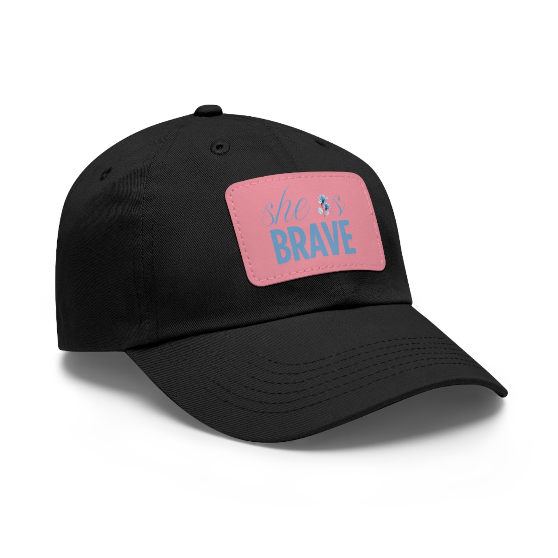 She is Brave Chino Twill Women Hat -  Casual Hat with Vintage Buckle