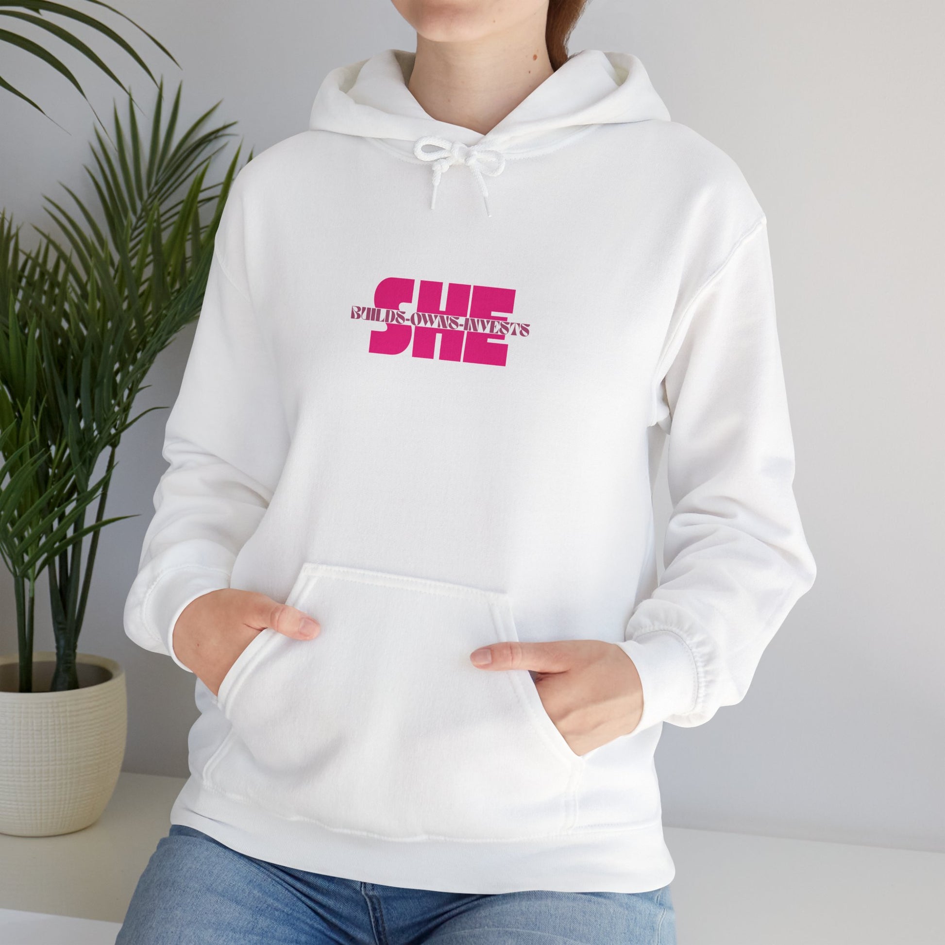 She Builds Owns Invests Graphic Hoodie