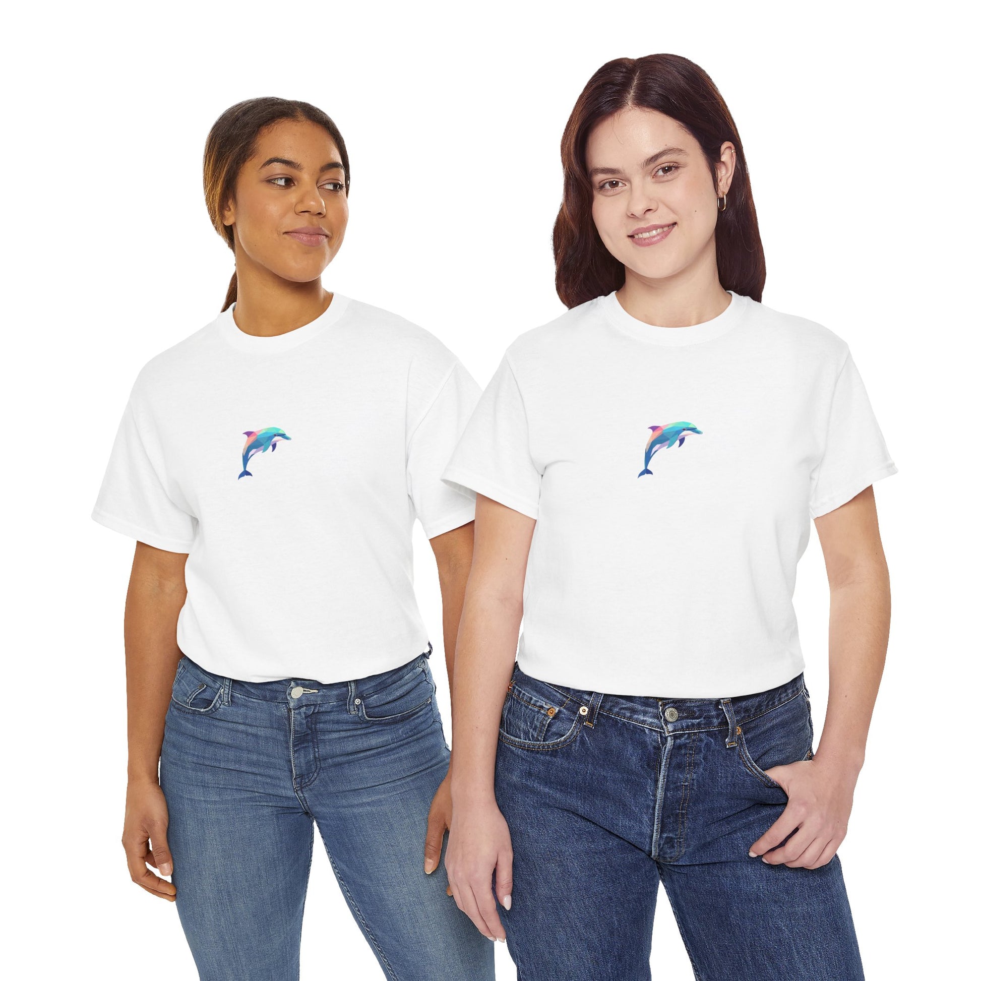 Dolphin Graphic Men-Women  100% Cotton T-Shirt