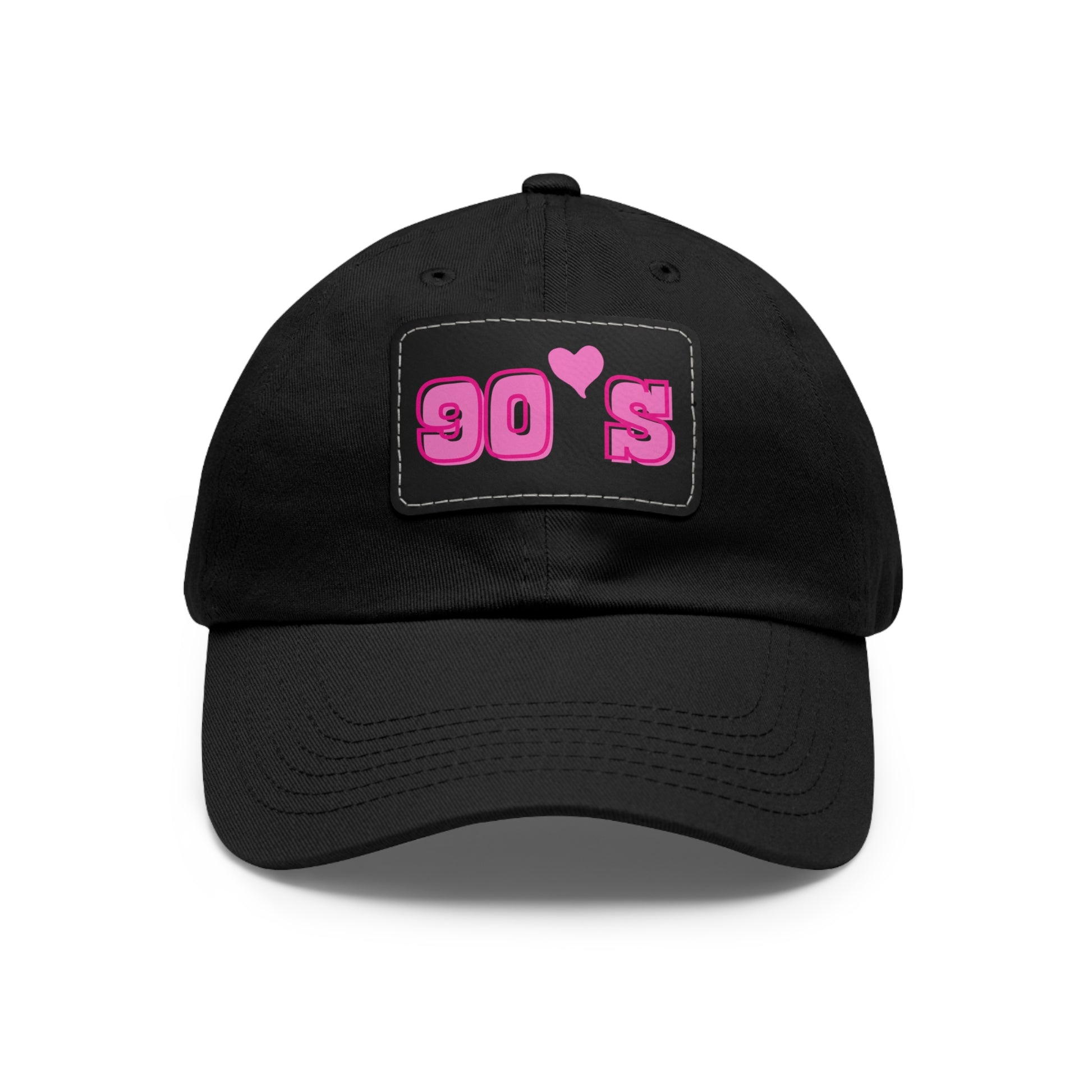 90's Women Hat with Leather Patch (Rectangle)