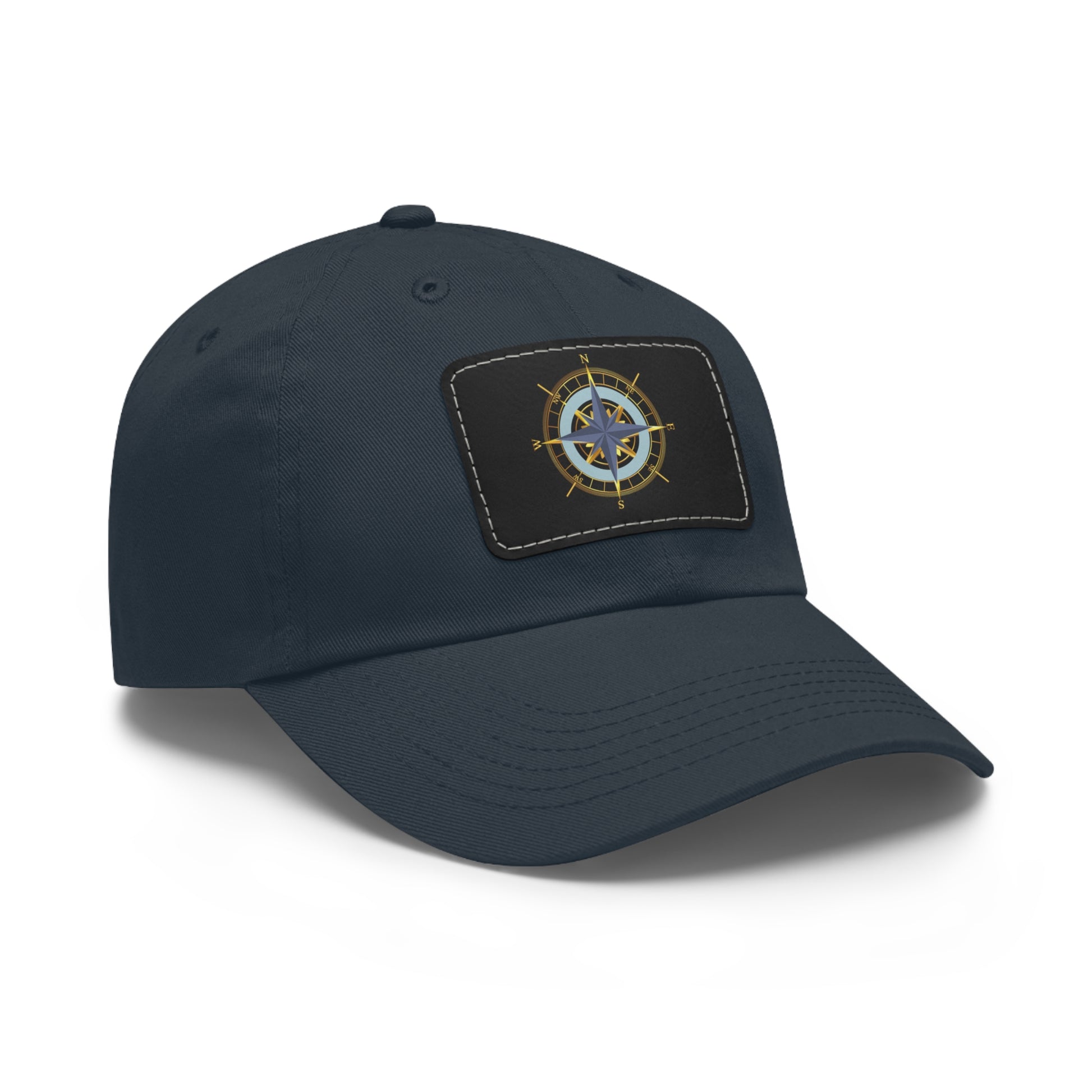 Compass Graphic Chino Twill Men-Women Hat - Casual Hat with Vintage Buckle