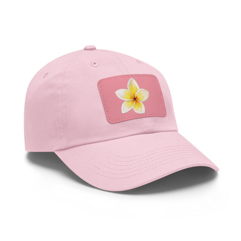 Flower Graphic Chino Twill Women Hat - Casual Hat with Vintage Buckle