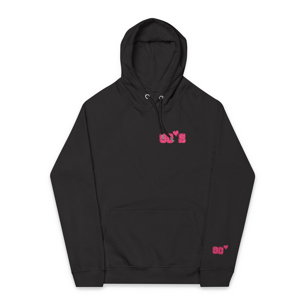 Women Raglan Hoodie with 90's Embroidery Details