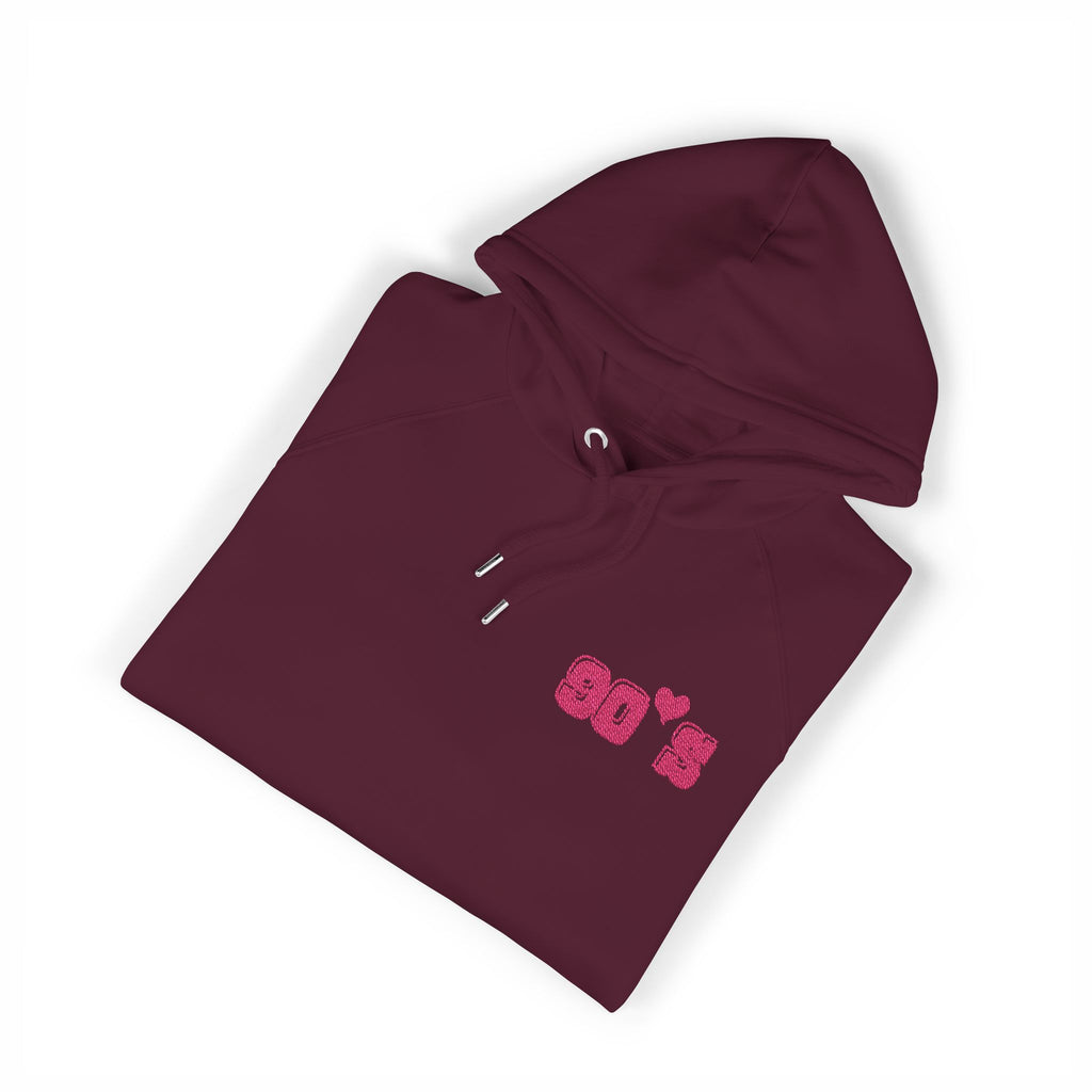 Women Raglan Hoodie with 90's Embroidery Details