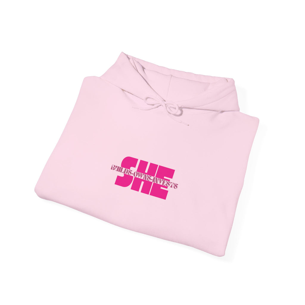 She Builds Owns Invests Graphic Hoodie