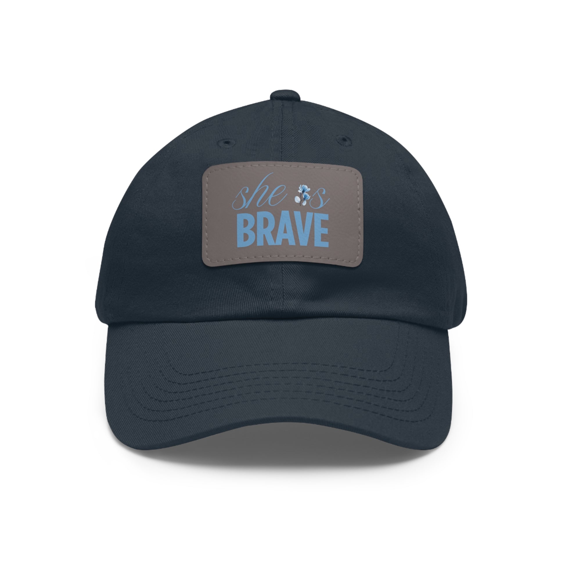 She is Brave Chino Twill Women Hat -  Casual Hat with Vintage Buckle