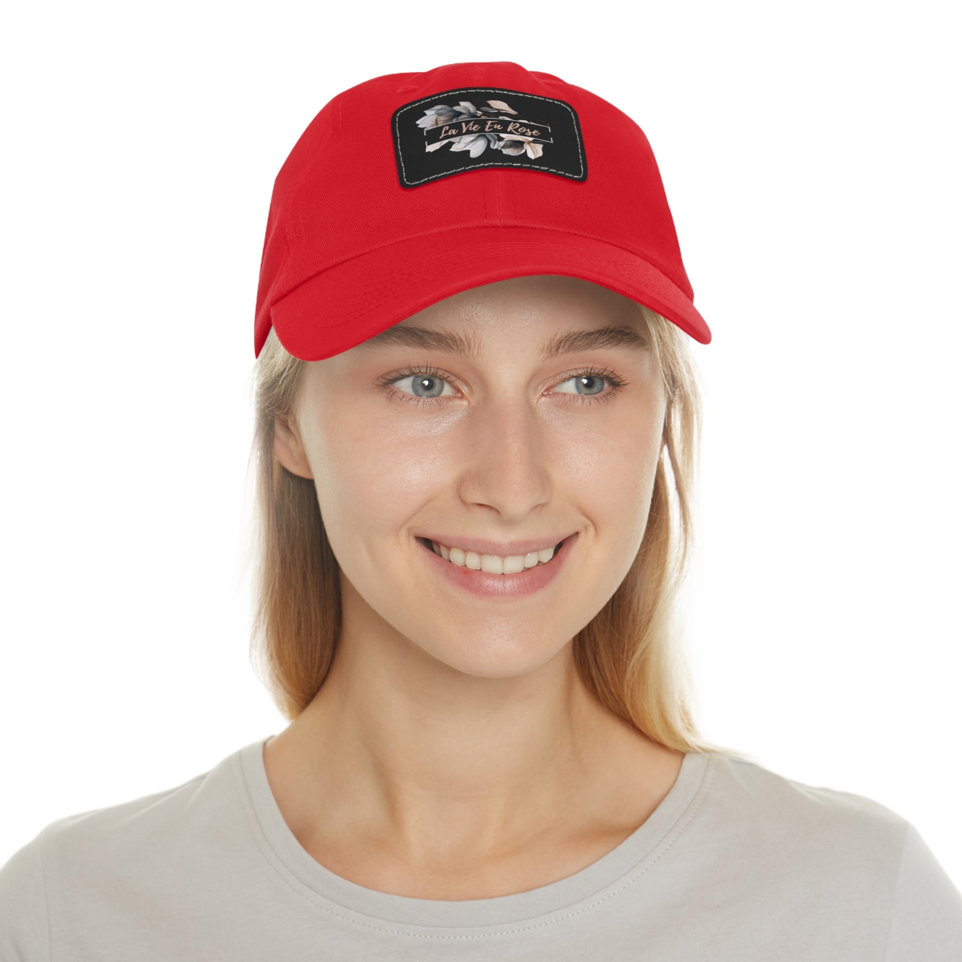 La Vie En Rose Chino Twill Women Cap - Casual Hat with Vintage Buckle