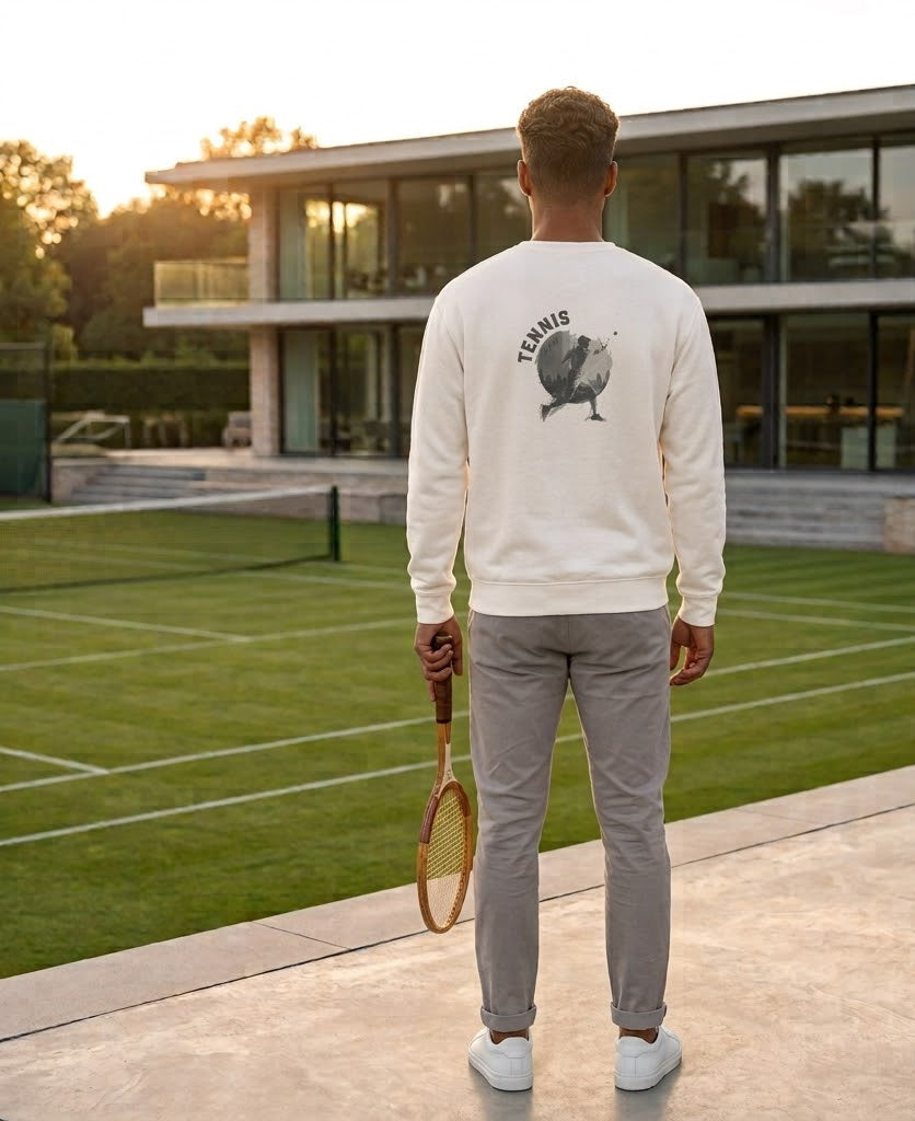 Tennis Club Crewneck Sweatshirt ,Premium Unisex Pullover