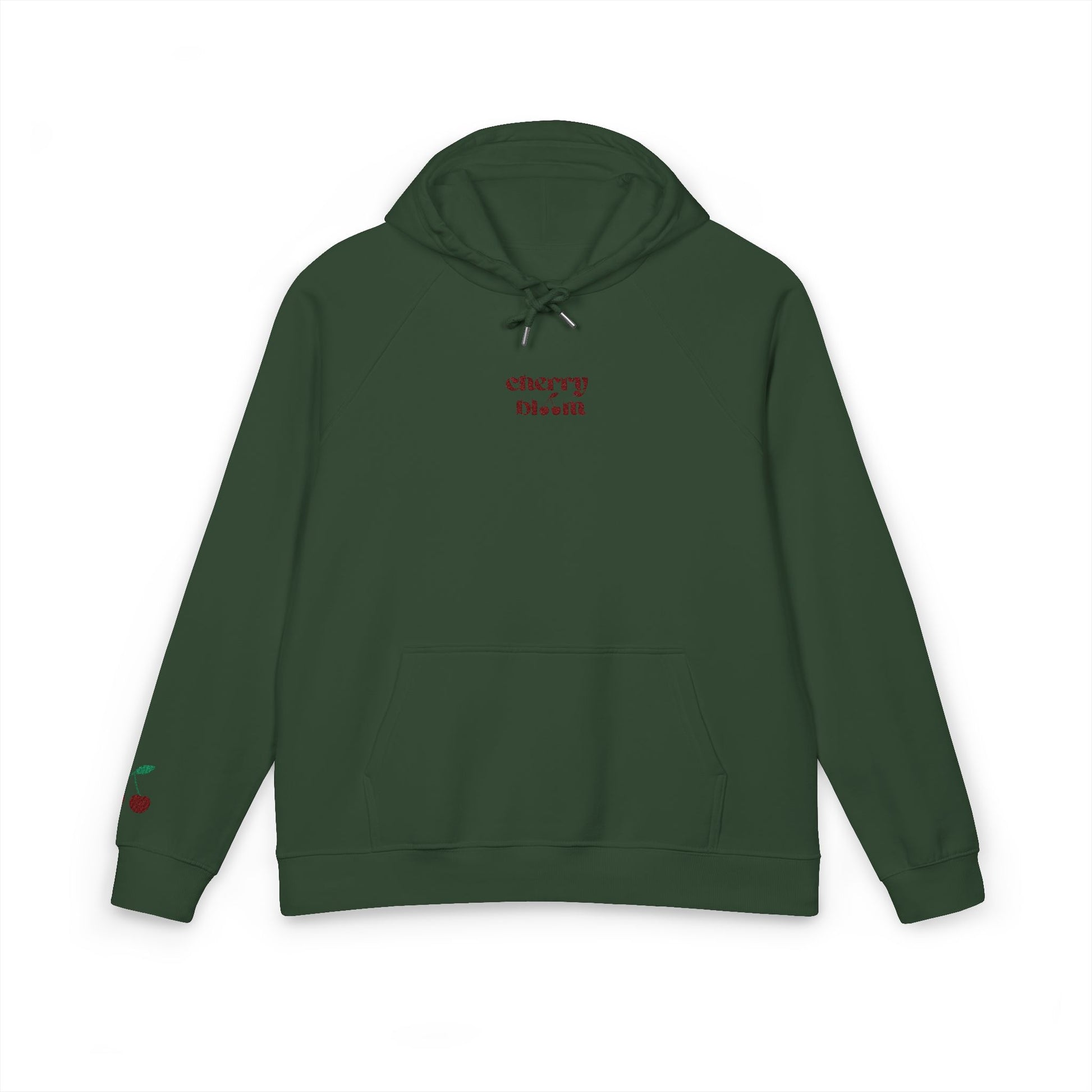 Organic Hoodie - Cozy and Sustainable Unisex Raglan Hoodie with Embroidery Details