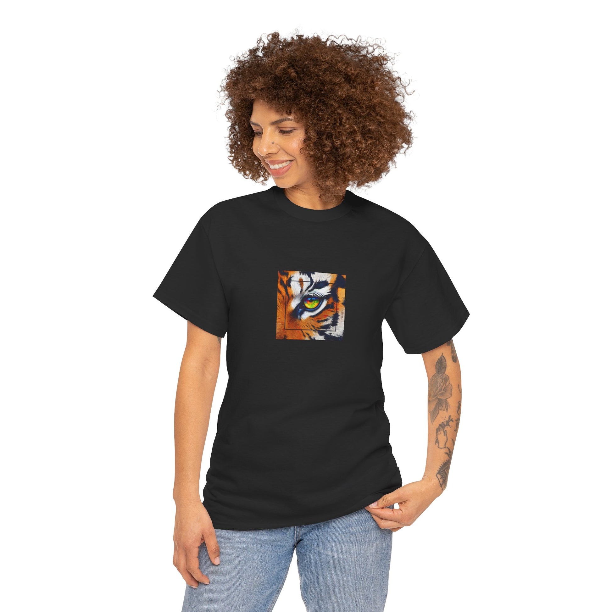Leopard Graphic T-Shirt Men-Women T-Shirt %100 Cotton