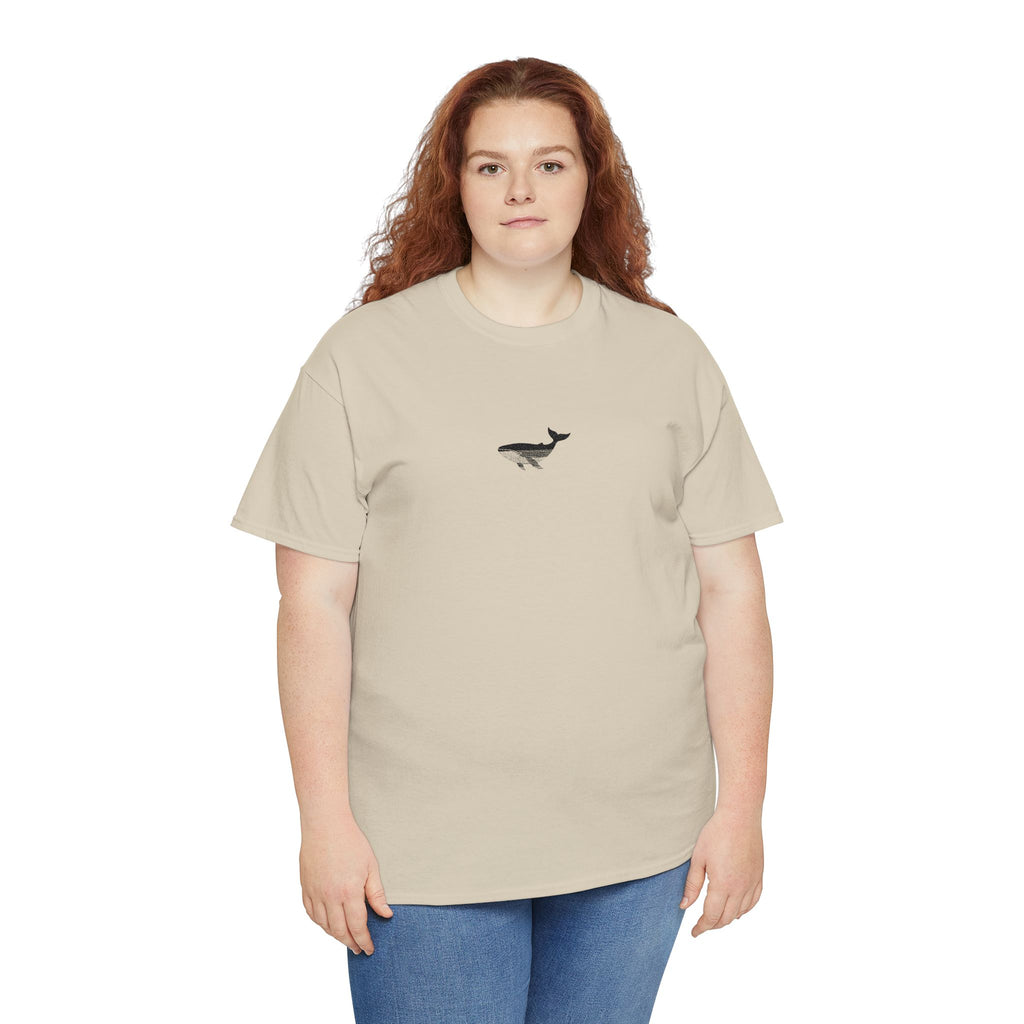 Whale Men-Women  100% Cotton T-Shirt