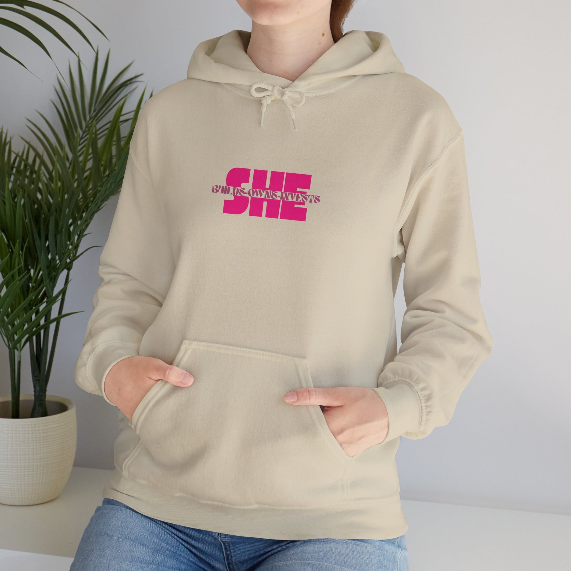 She Builds Owns Invests Graphic Hoodie