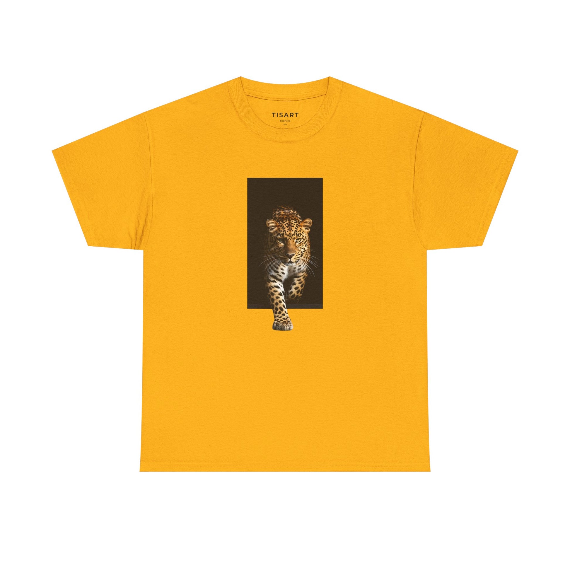 Leopard Graphic Men-Women 100% Cotton T-Shirt
