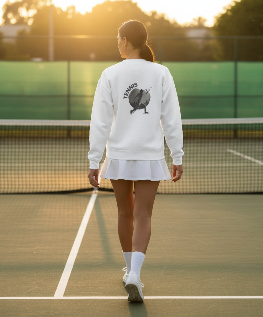 Tennis Graphic Sweatshirt