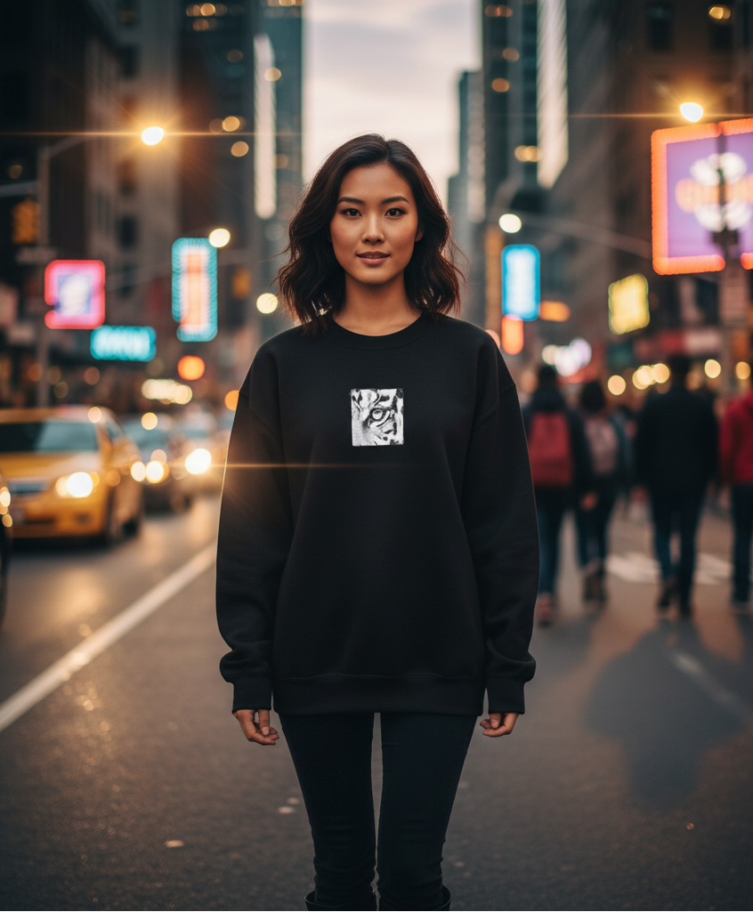 Leopard Graphic Sweatshirt