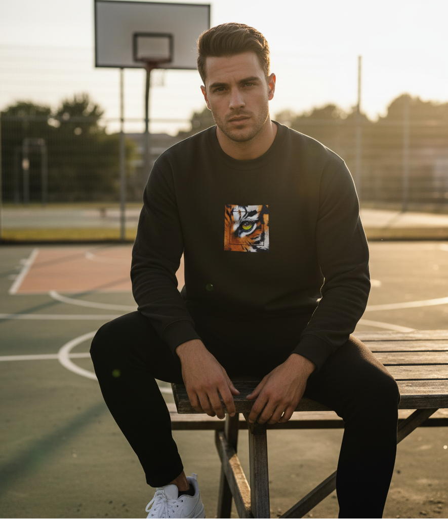 Leopard Graphic Sweatshirt