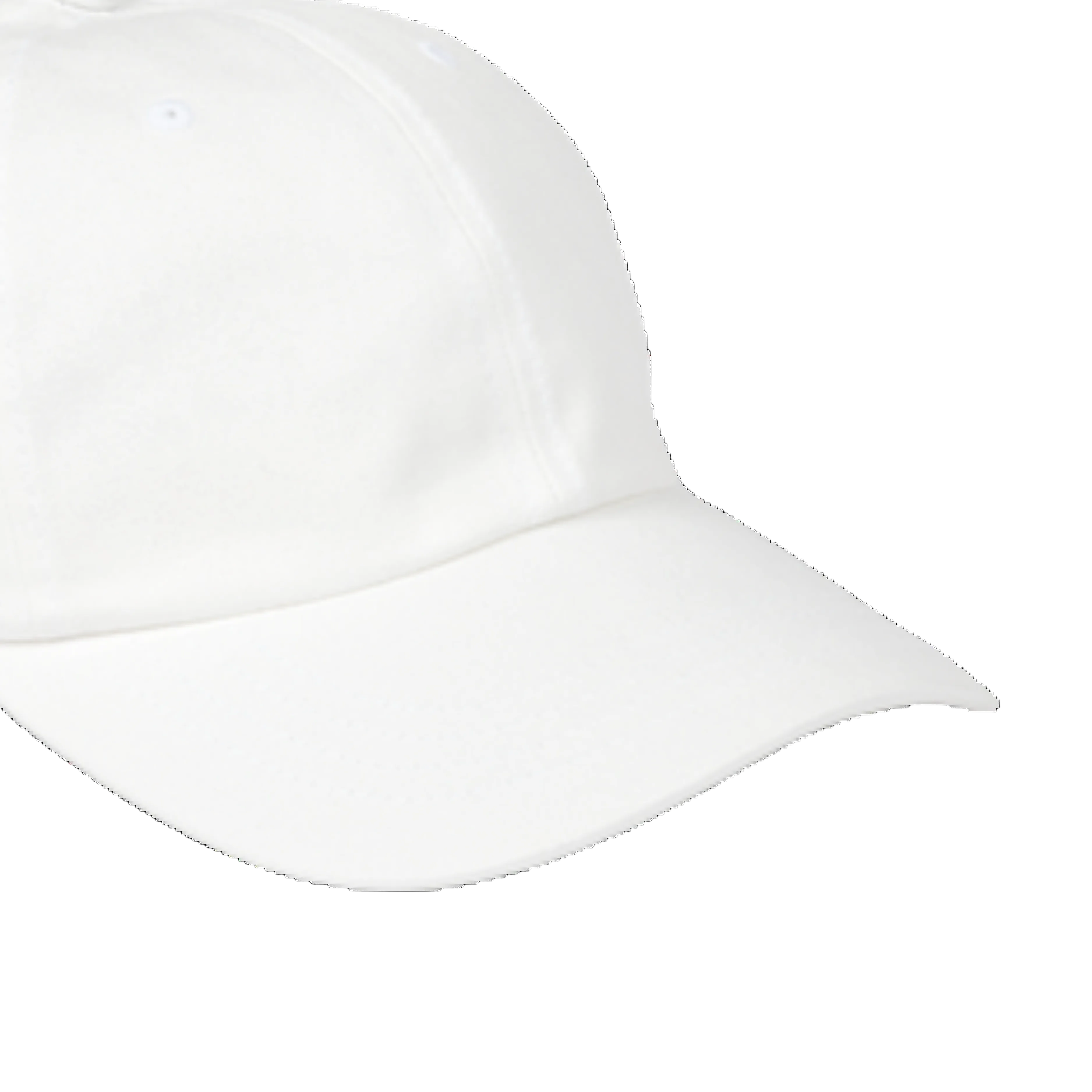 White baseball cap on a white background