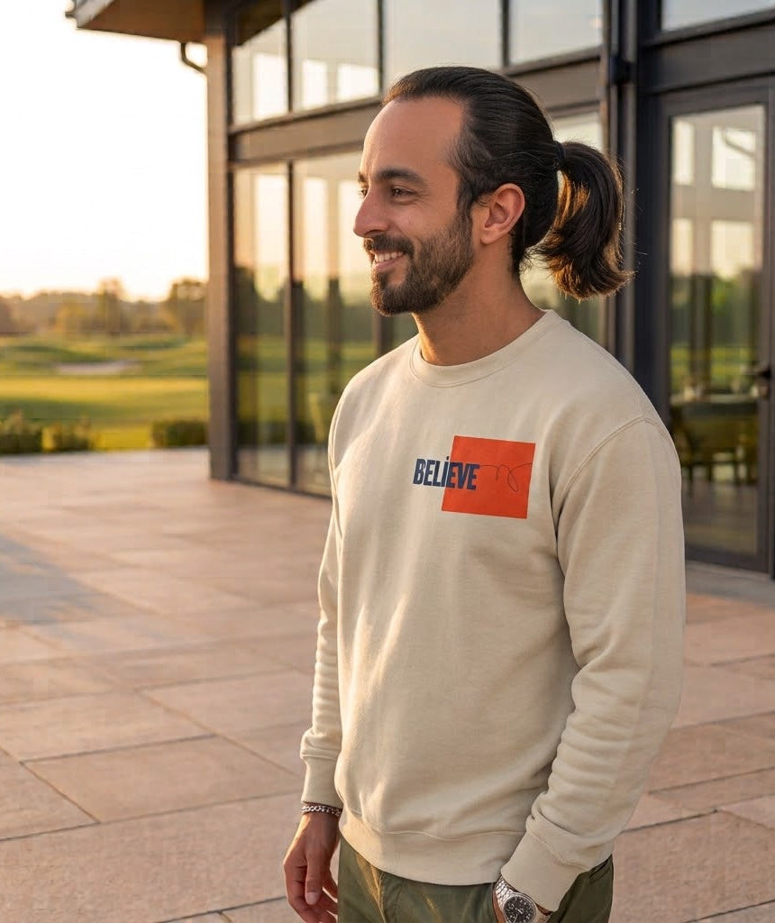 Believe Graphic Sweatshirt ,Premium Unisex Heavy Blend Pullover