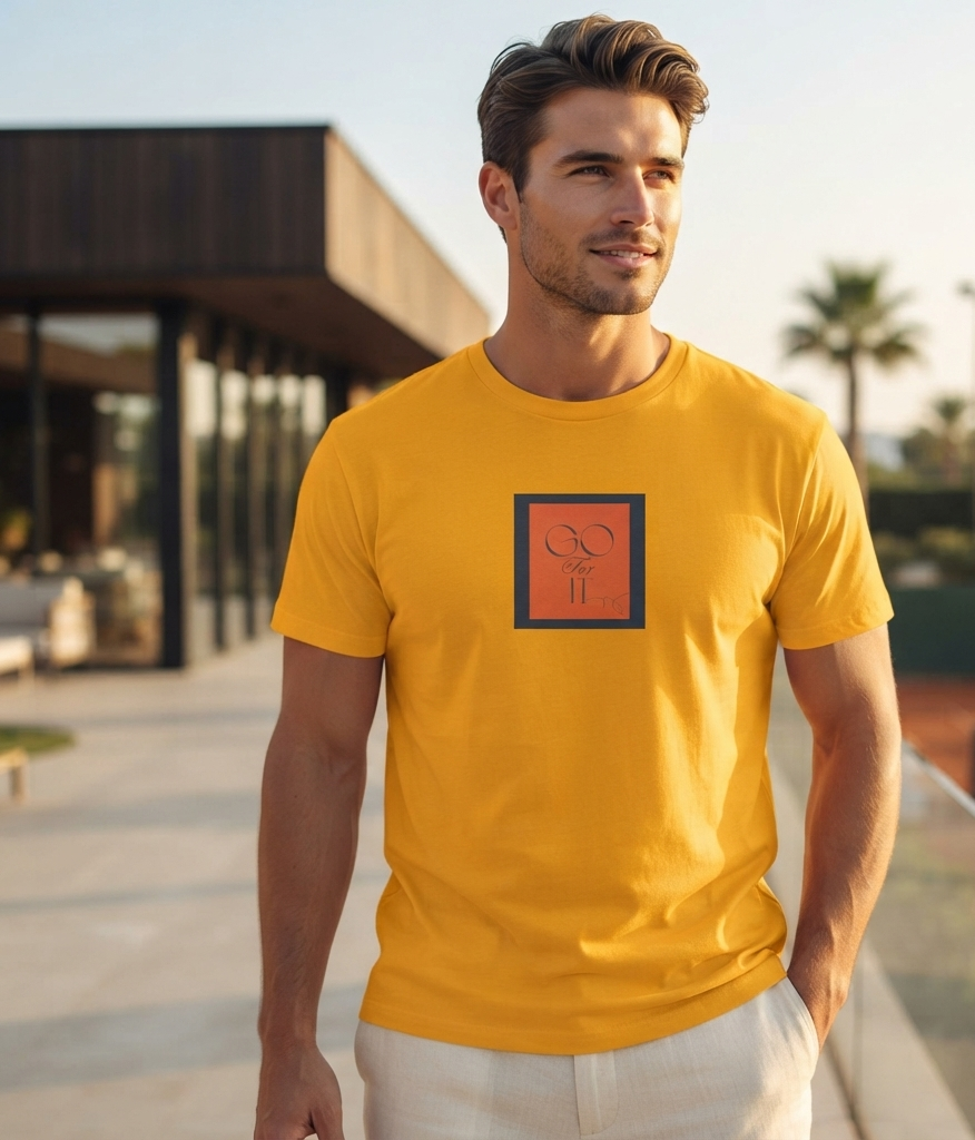 Go for it T-Shirt - Men-Women T-Shirt - 100% Cotton
