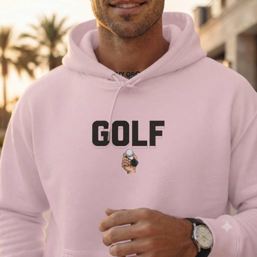 Golf Graphic Hoodie,Premium Unisex Heavy Blend Pullover