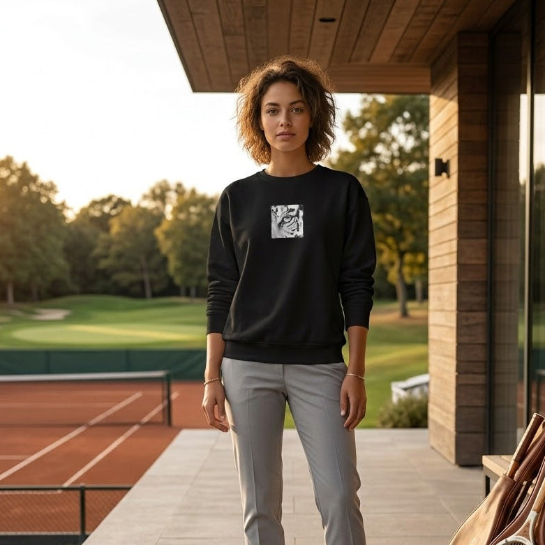 Leopard Graphic Sweatshirt, Premium Unisex Heavy Blend Crewneck