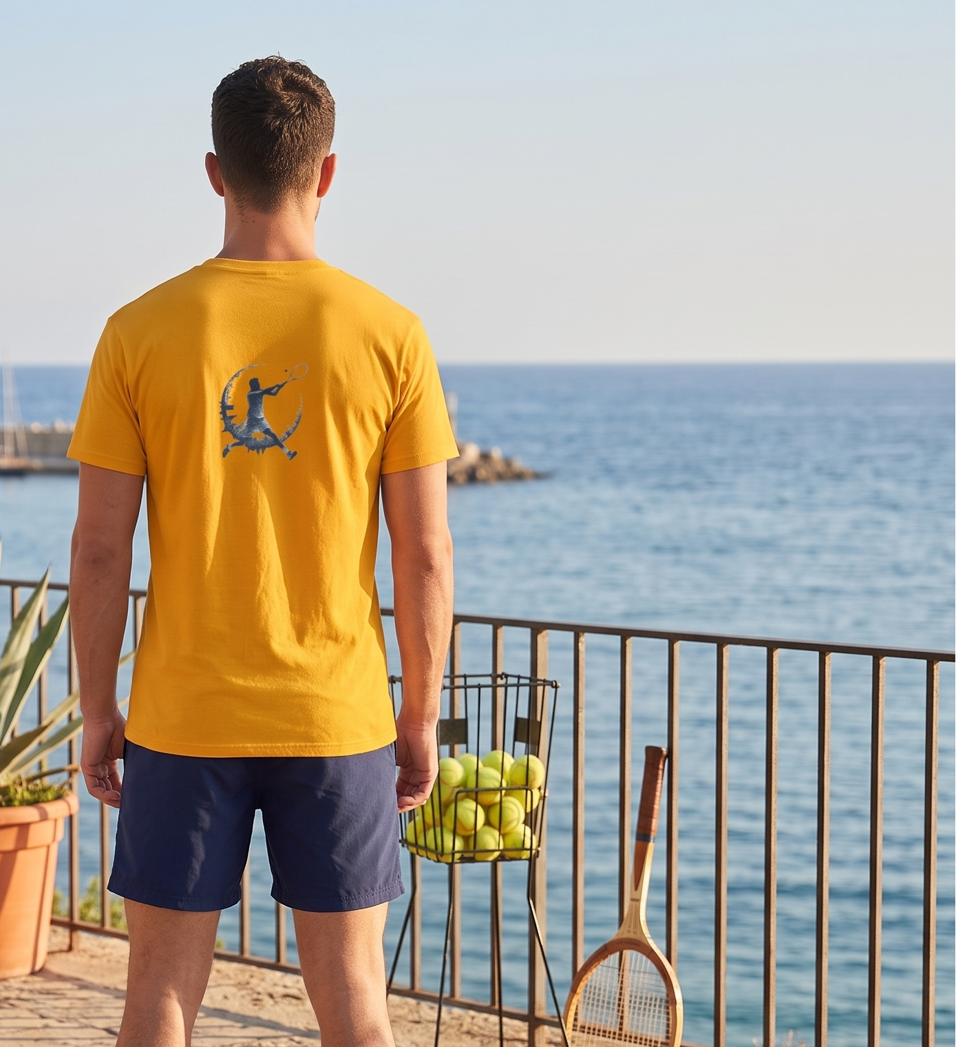 Tennis Graphic T-Shirt Men-Women T-Shirt %100 Cotton